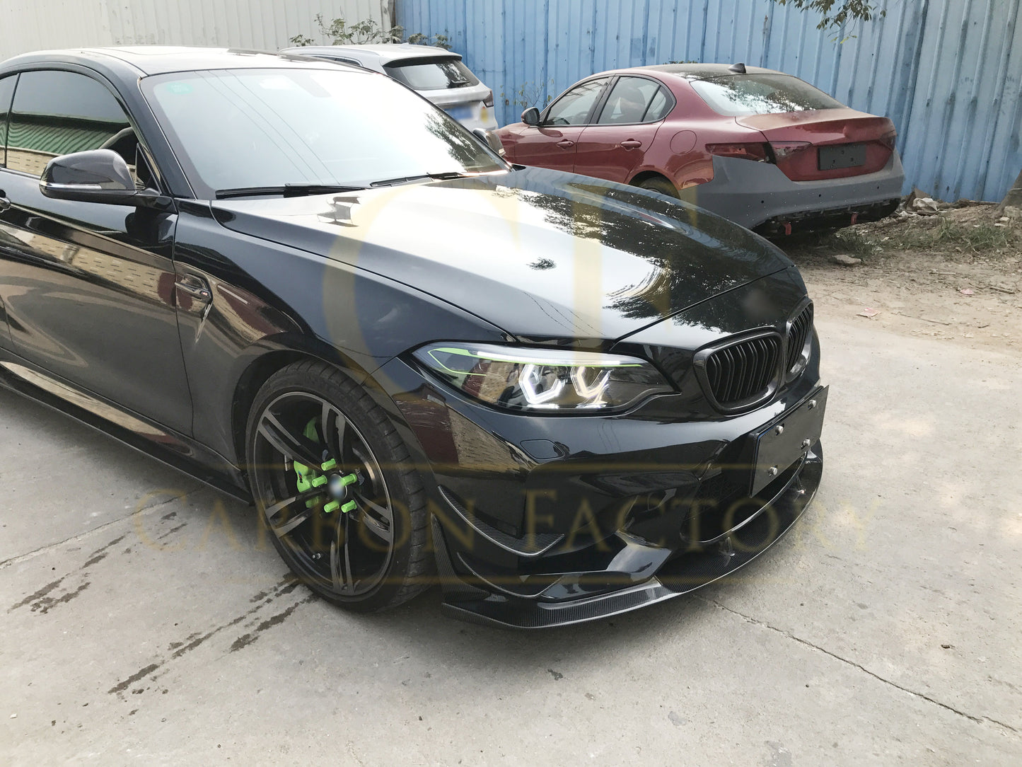 3D Style Carbon Fibre Front Splitter for BMW F87 M2 OG 16-18-Carbon Factory