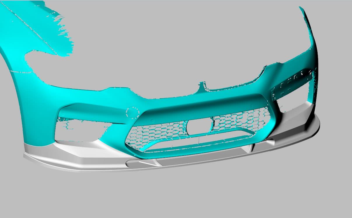 3D Style Carbon Fibre Front Splitter for BMW F90 M5 Pre-LCI 17-20 - Carbon Factory