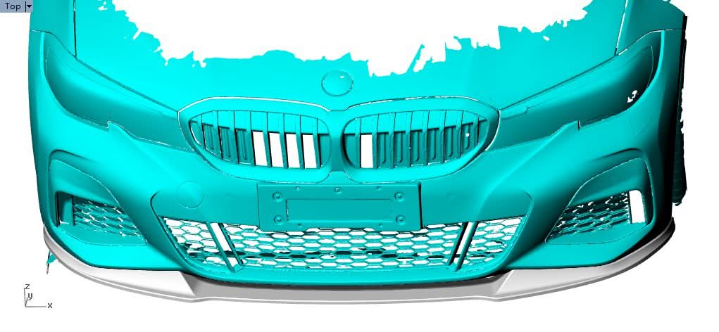 3D Style Carbon Fibre Front Splitter for BMW G20 G21 3 Series Pre-LCI M Sport 19-22 - Carbon Factory