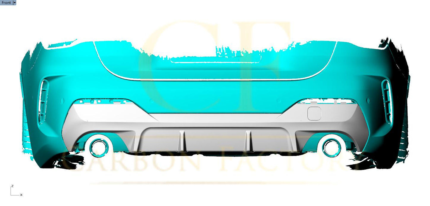 3D Style Carbon Fibre Rear Diffuser for BMW 4 Series G22 G23 20-Present-Carbon Factory