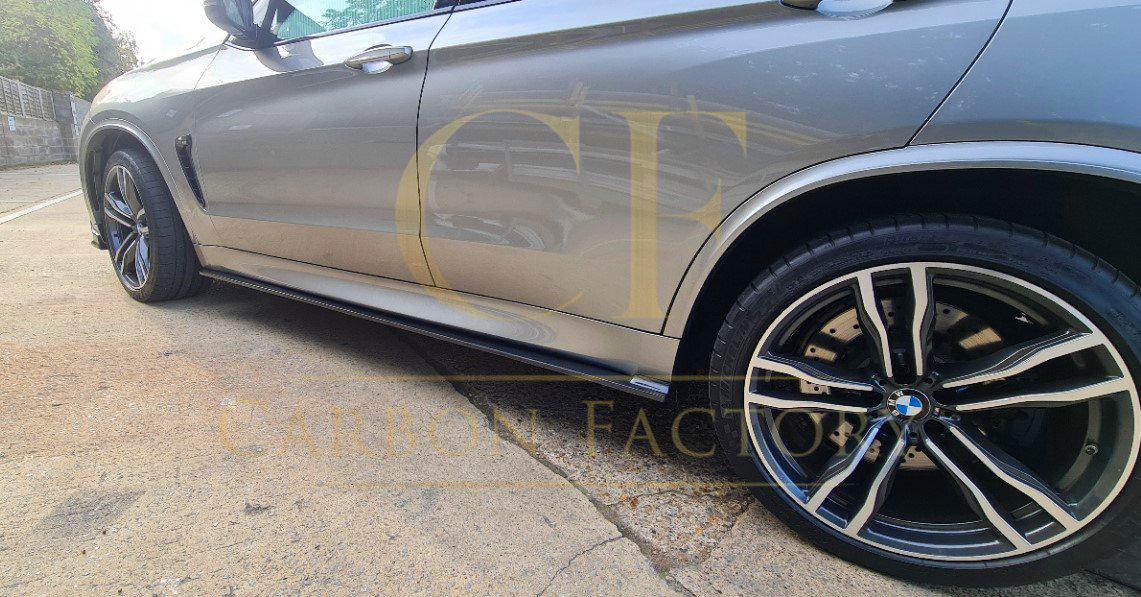 3D Style Carbon Fibre Side Skirts for BMW F15 X5 F16 F85 X5M F86 X6M 13-18-Carbon Factory