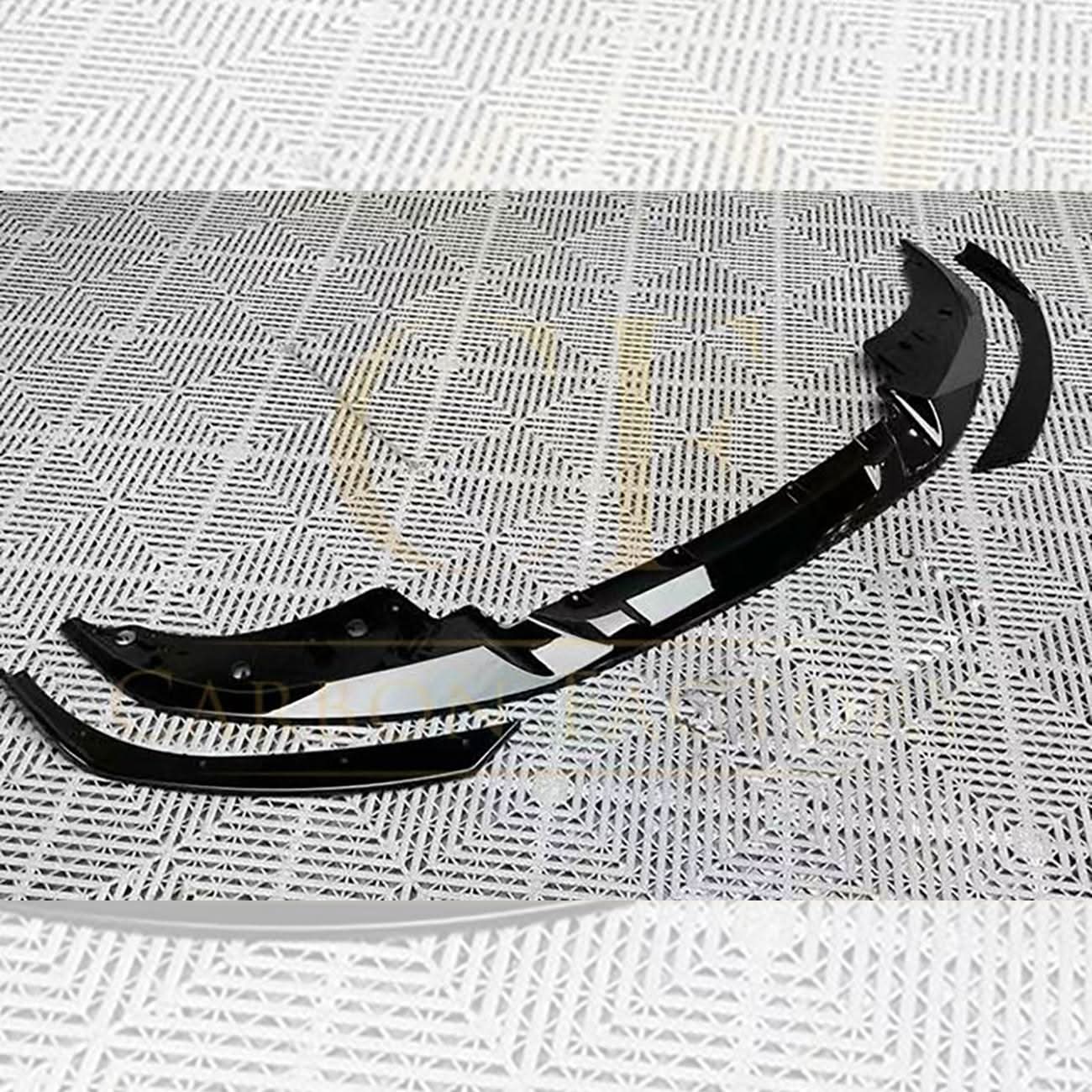 3D Style Gloss Black Front Splitter for BMW 4 Series G22 G23 20-23 - Carbon Factory