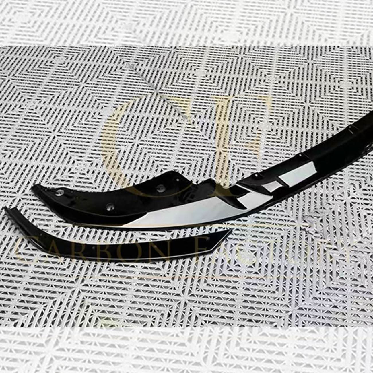 3D Style Gloss Black Front Splitter for BMW 4 Series G22 G23 20-23 - Carbon Factory