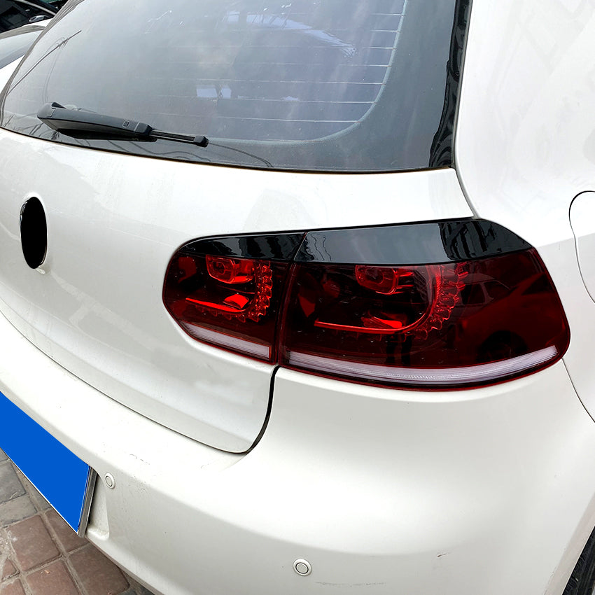 Gloss Black Rear Light Trims for VW Golf MK6 08-12