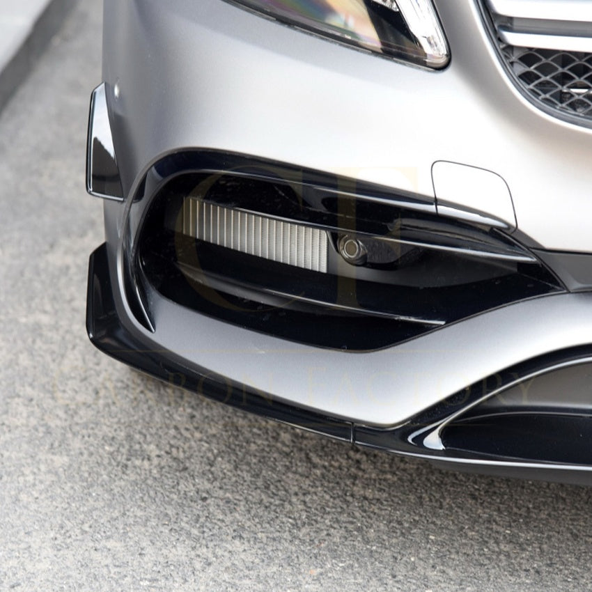 AMG Gloss Black Canards Winglets Splitter (9 Pieces) for Mercedes Benz W176 A Class 16-18 - Carbon Factory