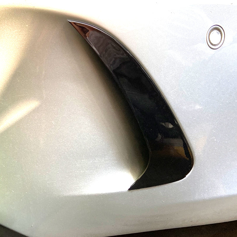 Gloss Black Rear Canards for Mercedes Benz C218 CLS 15-18