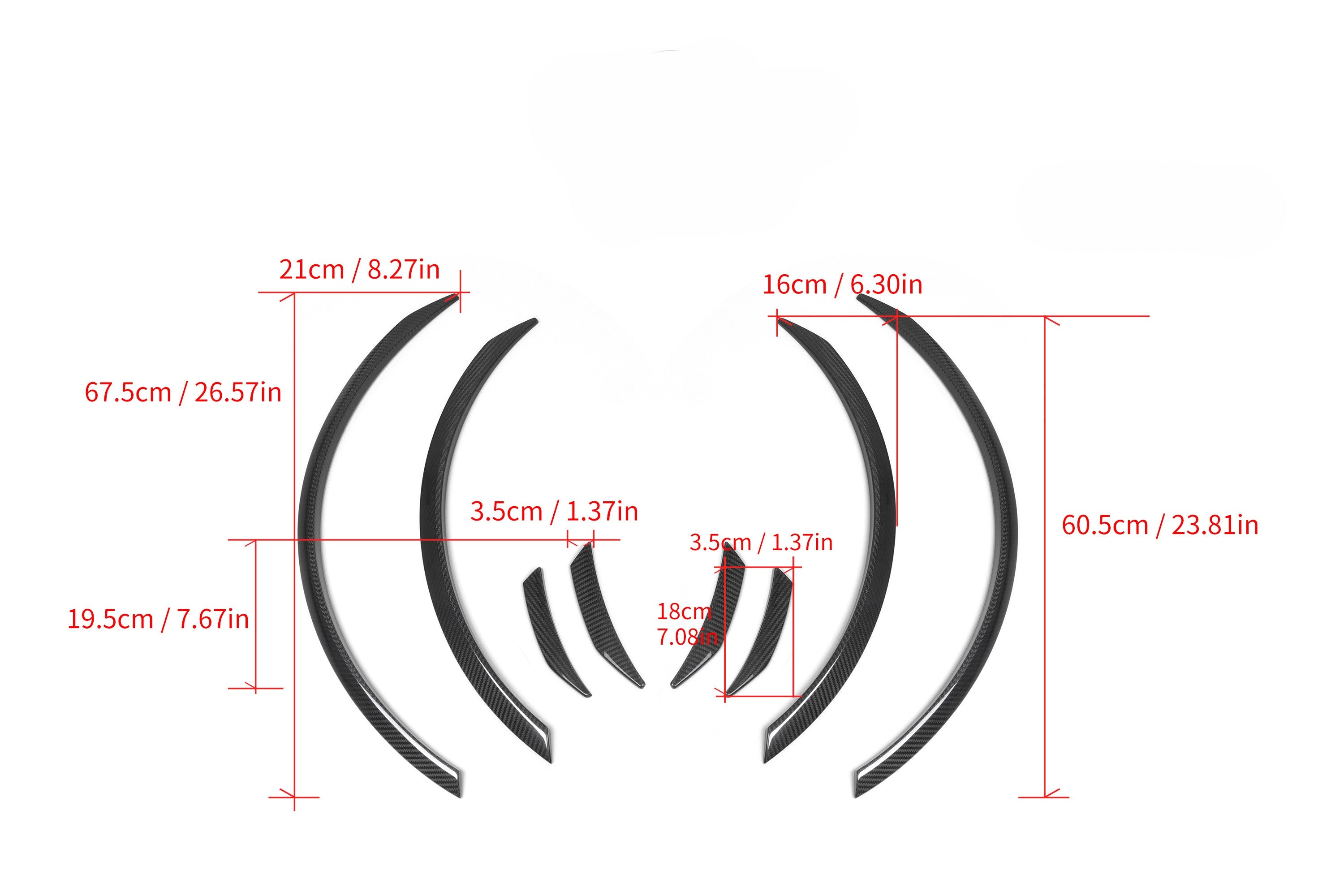 MP Style Pre-preg Carbon Fibre Wheel Arch Trims for BMW G82 M4 G22 G23 4 Series 20-Present - Carbon Factory