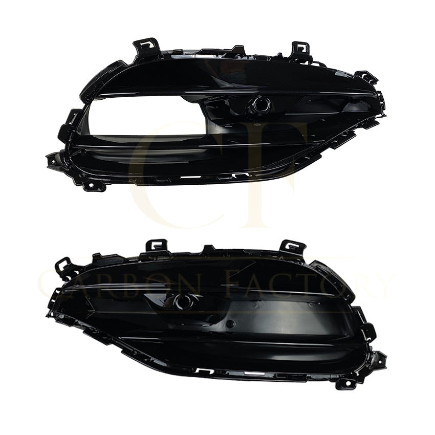 Gloss Black Side Grilles for Mercedes Benz W176 Facelift A Class 16-18 - Carbon Factory
