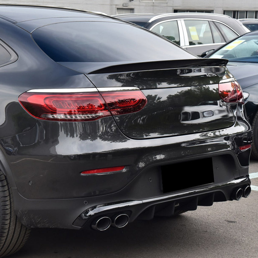 A Style Gloss Black Boot Spoiler for Mercedes Benz C253 GLC Coupe 16-22