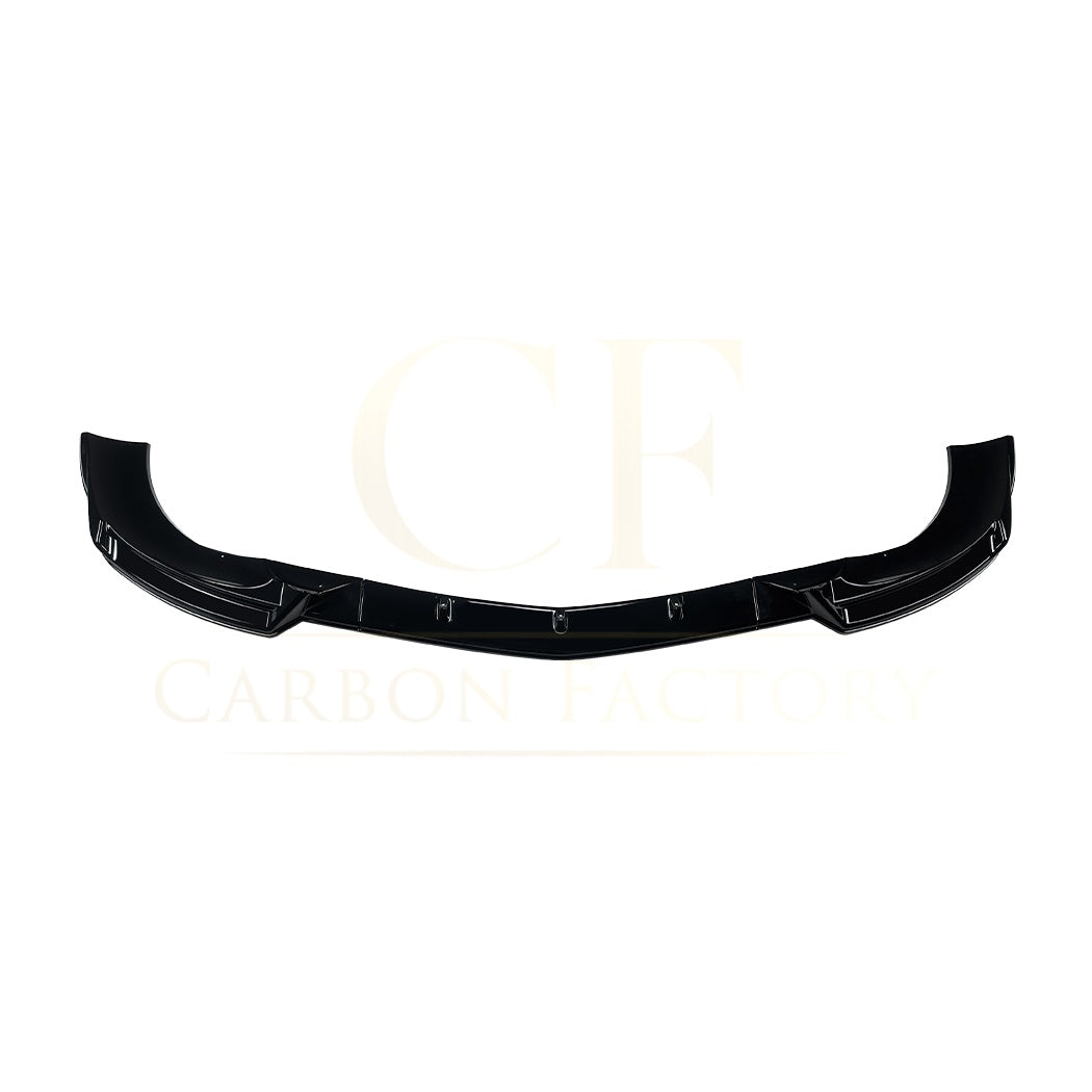 V Style Gloss Black Front Splitter for Mercedes Benz W204 C Class AMG Model 08-10 - Carbon Factory