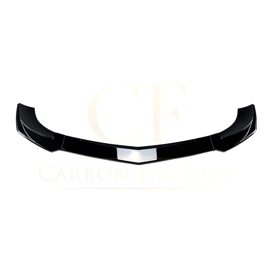 V Style Gloss Black Front Splitter for Mercedes Benz W204 C Class AMG Model 11-14 - Carbon Factory