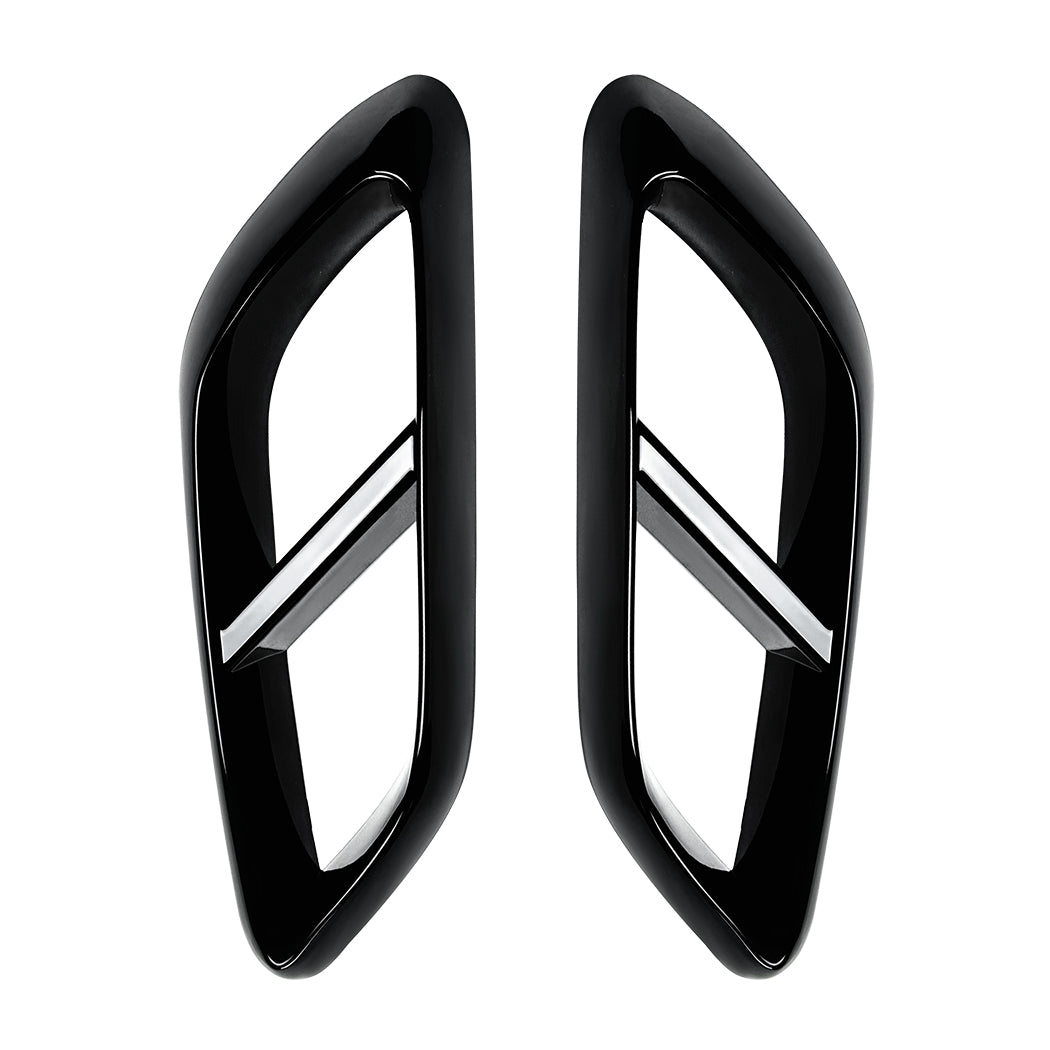 Gloss Black Rear Exhaust Trims for Mercedes Benz W214 E Class AMG 24-Present - Carbon Factory