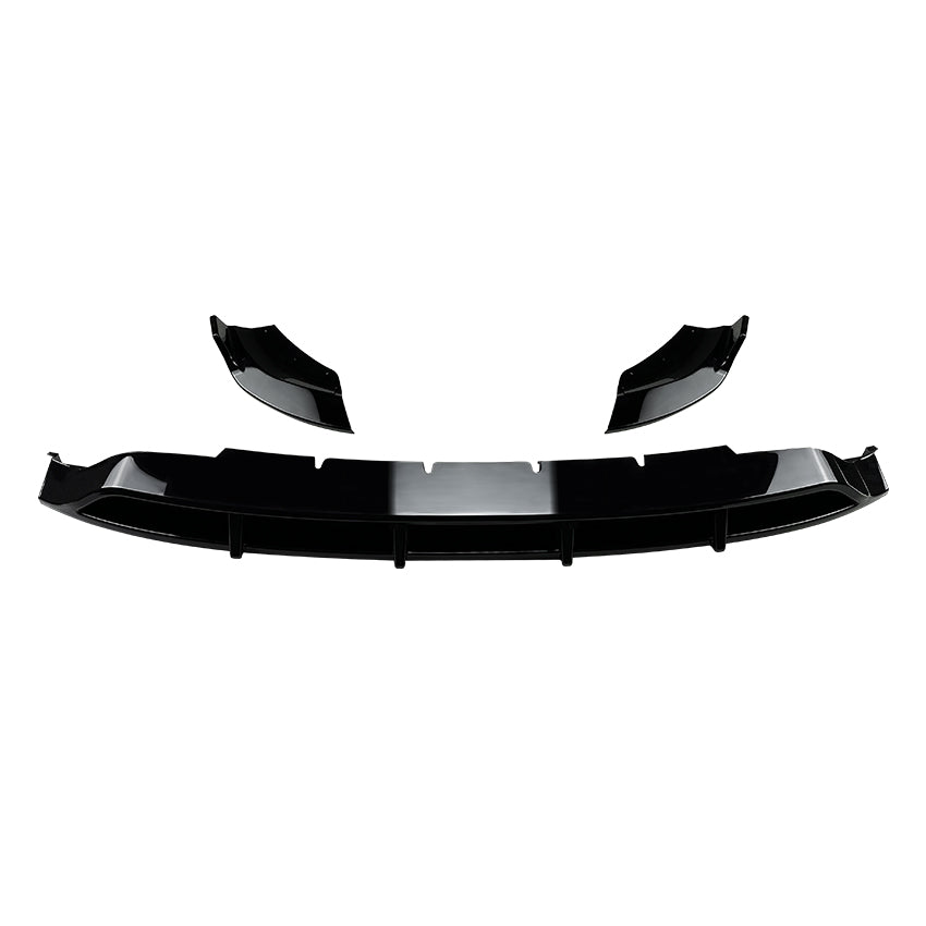 A Style Gloss Black Front Splitter for Mercedes Benz X254 GLC 23-26