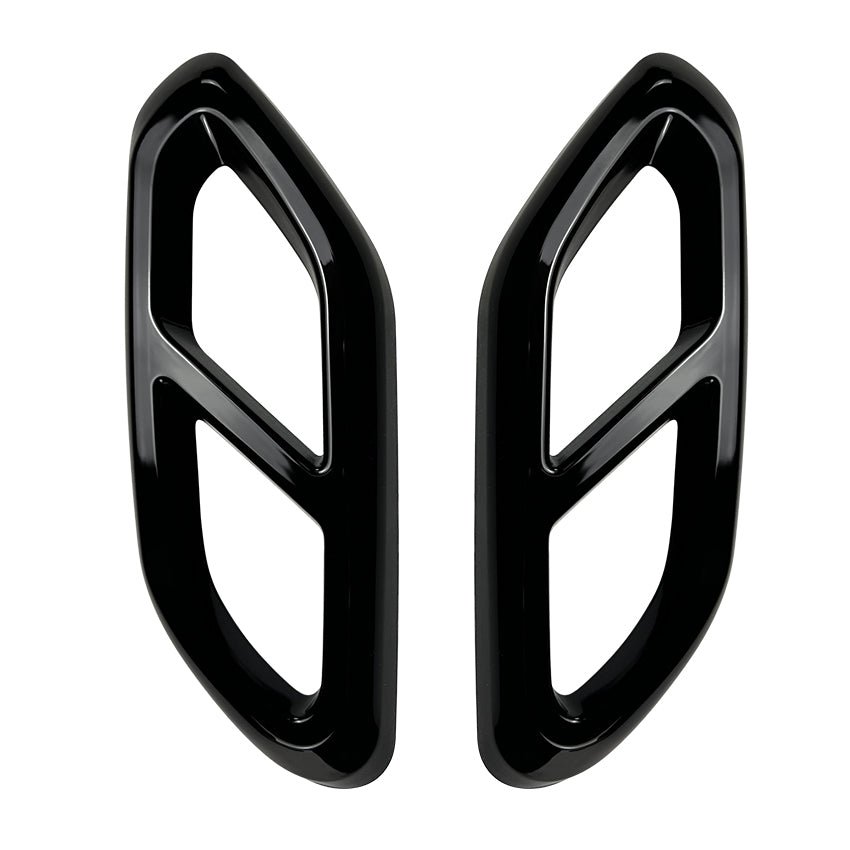 Gloss Black Exhaust Tips Covers for Mercedes Benz X254 C254 GLC 23-26