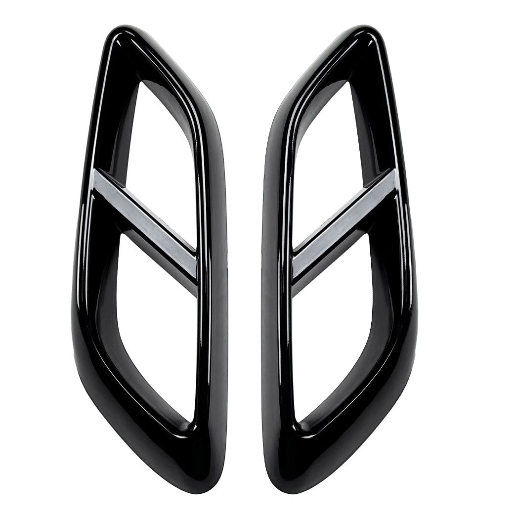 Gloss Black Exhaust Tips Trims for Mercedes Benz C236 GLE 24-Present