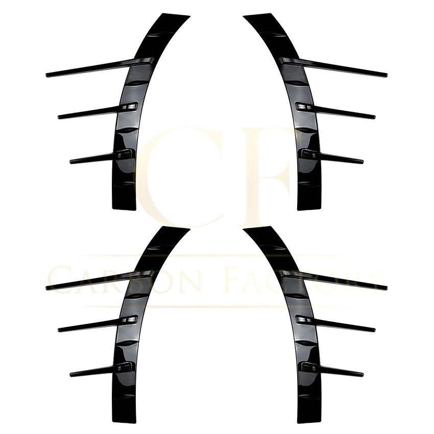Gloss Black Wheel Fender Trims for Mercedes Benz W206 C Class 22-Present - Carbon Factory
