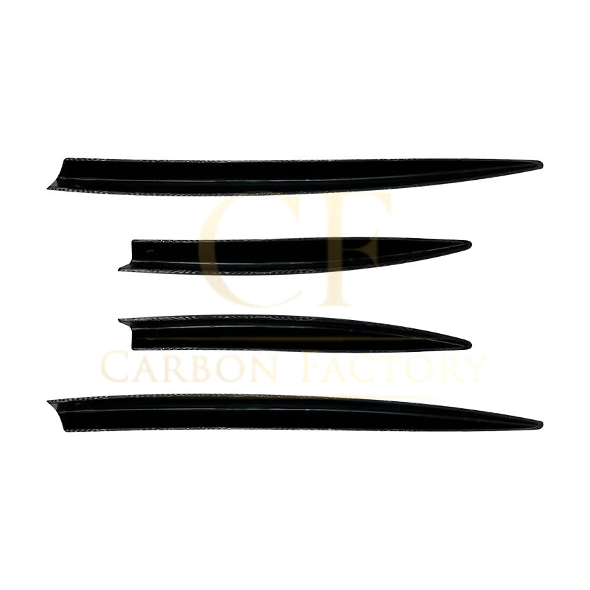Gloss Black Front Bumper Side Grille Trims for Mercedes Benz W177 A Class AMG & A35 23-25 - Carbon Factory