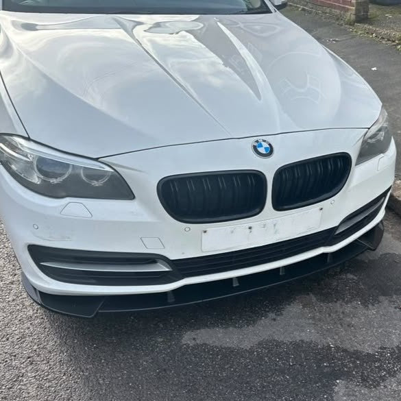 MP Style Gloss Black Front Splitter for BMW F10 F11 5 Series Pre-LCI Standard model 10-14 - Carbon Factory