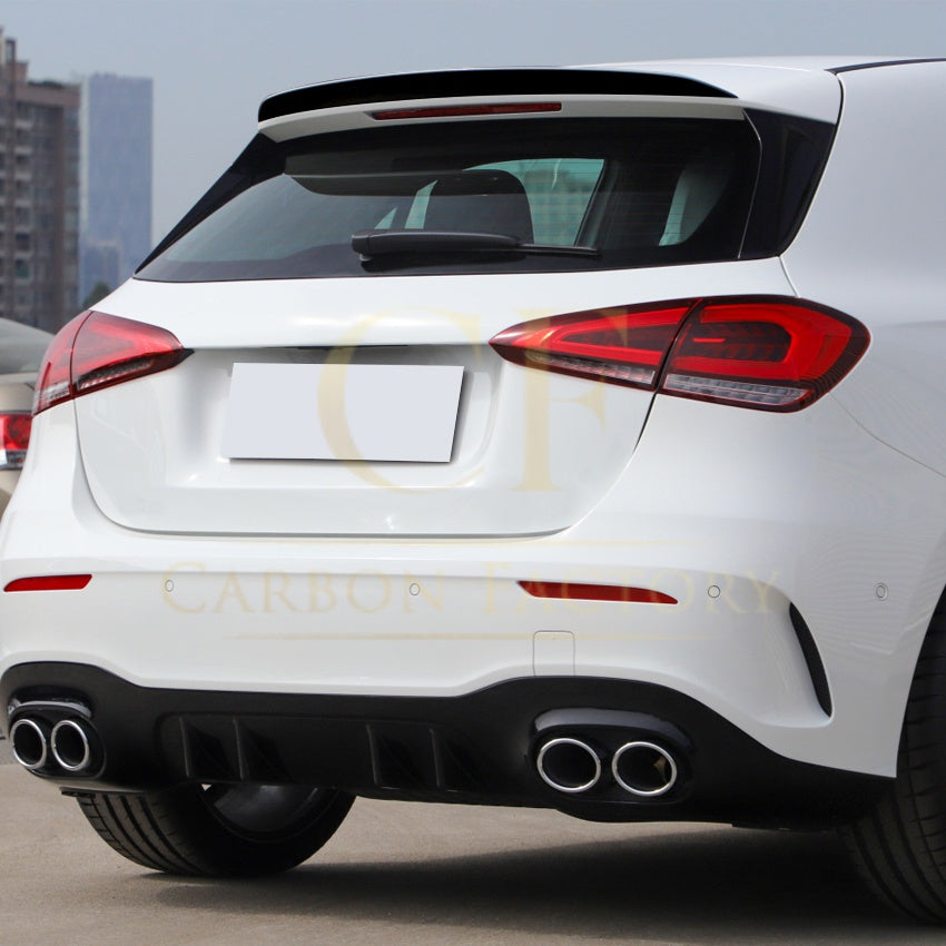V Style Gloss Black Boot Spoiler for Mercedes Benz W177 A Class Hatchback 18-25 - Carbon Factory