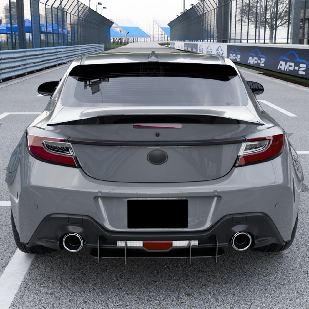 TR Style Gloss Black Rear Diffuser for Toyota GR86 22-26