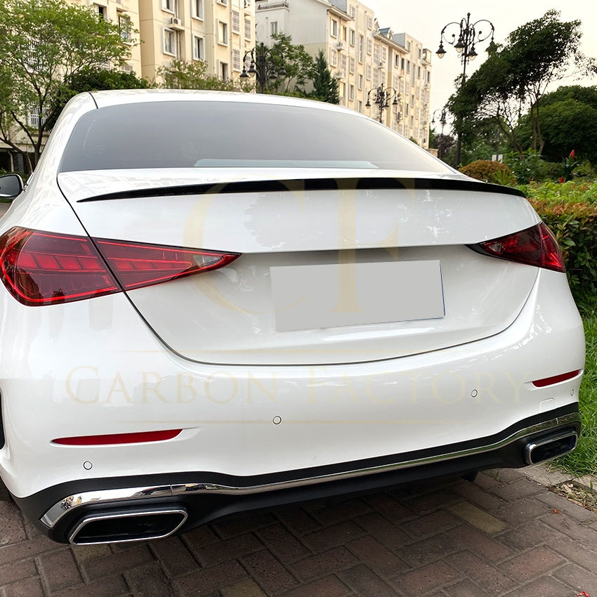 P Style Gloss Black Boot Spoiler for Mercedes Benz W206 C Class Saloon 22-Present - Carbon Factory
