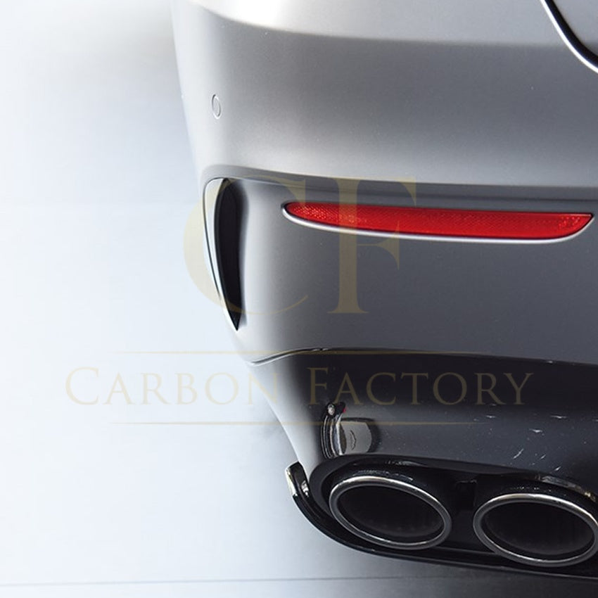 Gloss Black Rear Canards for Mercedes Benz W118 CLA AMG 19-23 - Carbon Factory