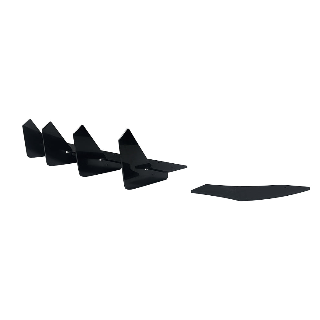 V Style Gloss Black Diffuser for VW Polo MK6.5 R Line 22-26