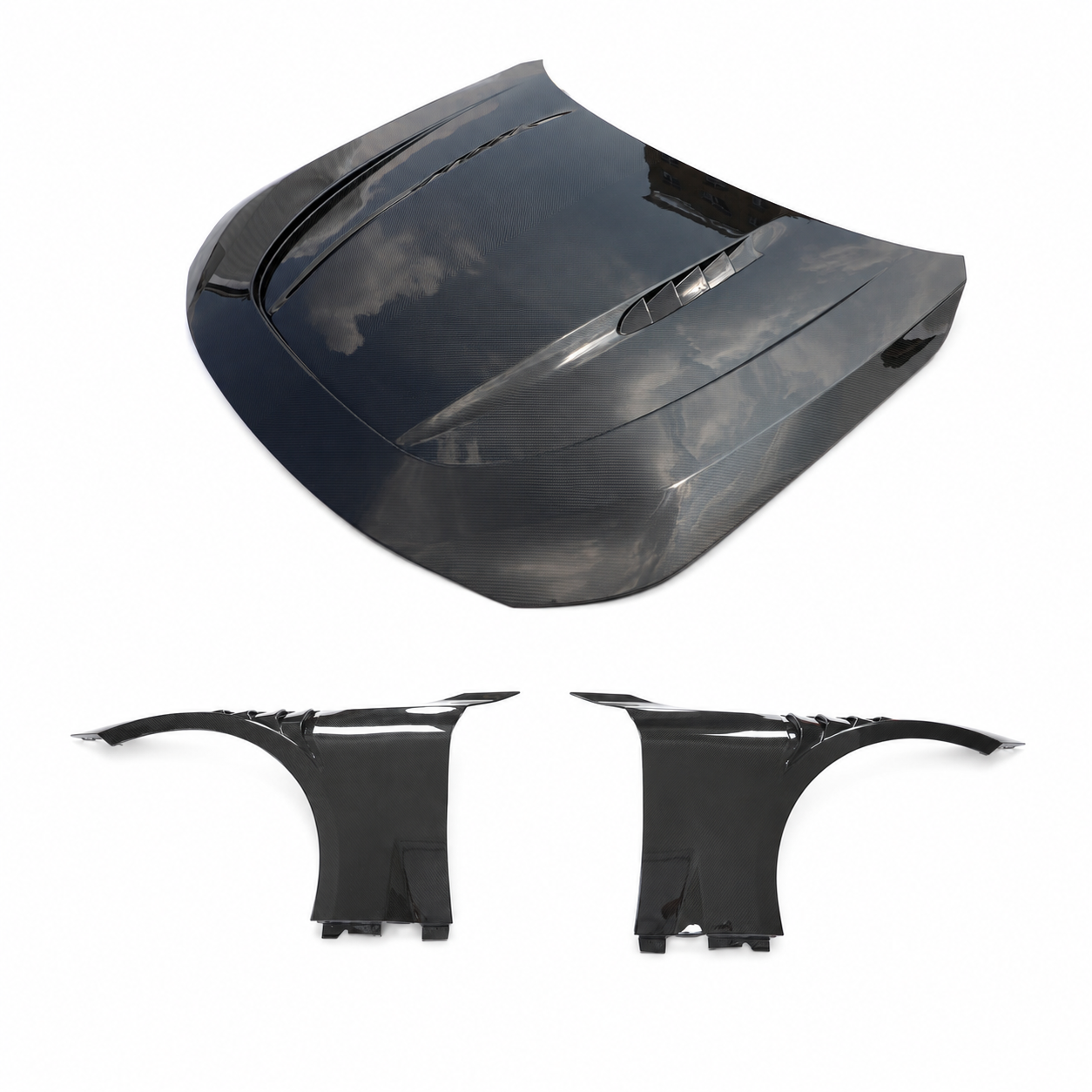 V Style Pre-Preg Carbon Fibre Bonnet & Wing Kit for BMW G87 M2 23-Present
