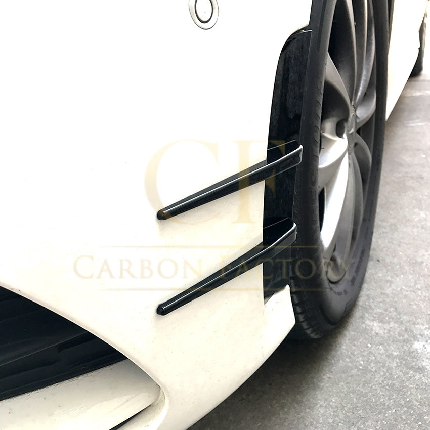 Type 2 Gloss Black Front Canards for Mercedes Benz W177 A Class AMG & A35 18-22 - Carbon Factory