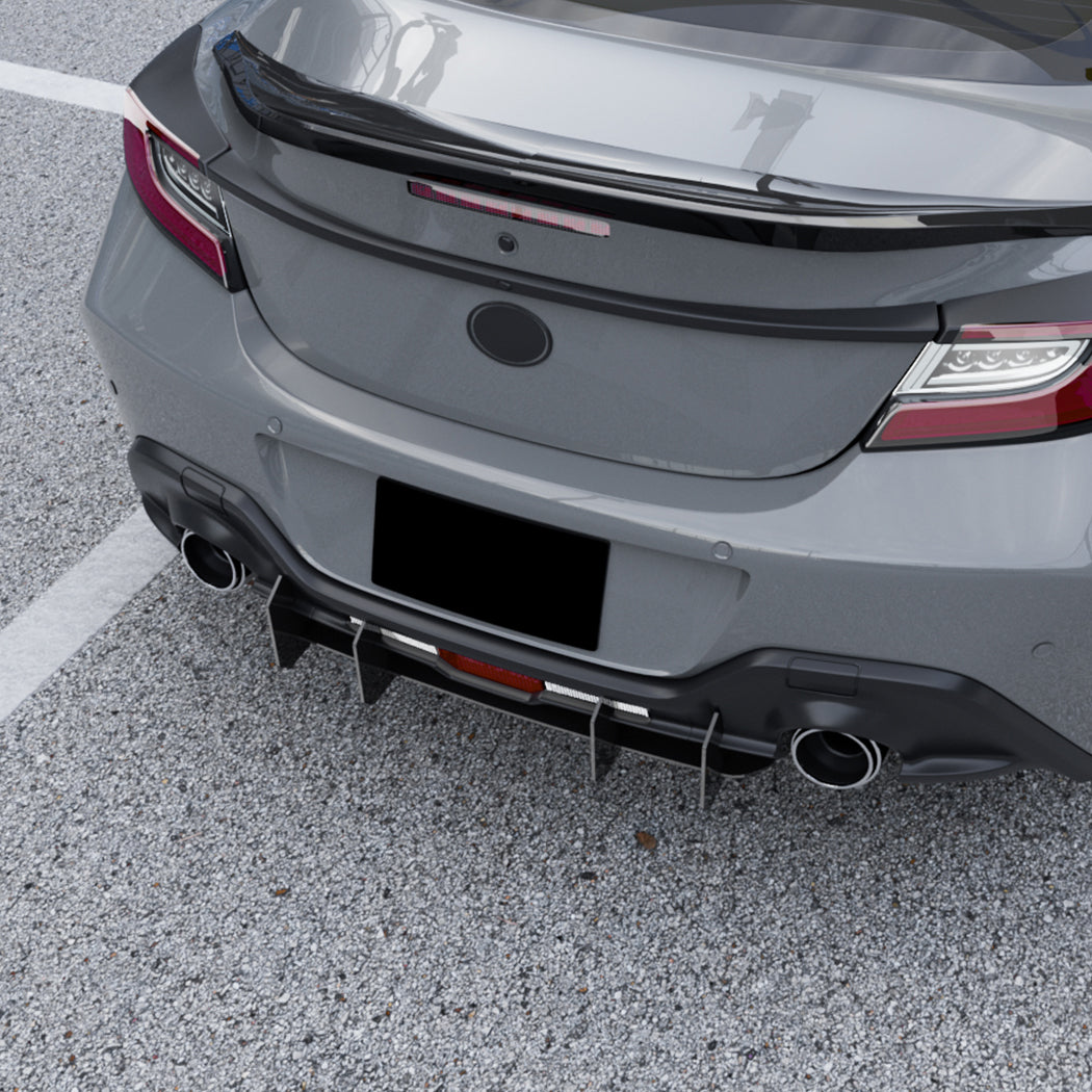 TR Style Gloss Black Rear Diffuser for Toyota GR86 22-26
