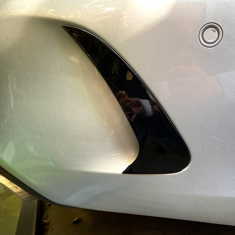Gloss Black Rear Canards for Mercedes Benz C218 CLS 15-18