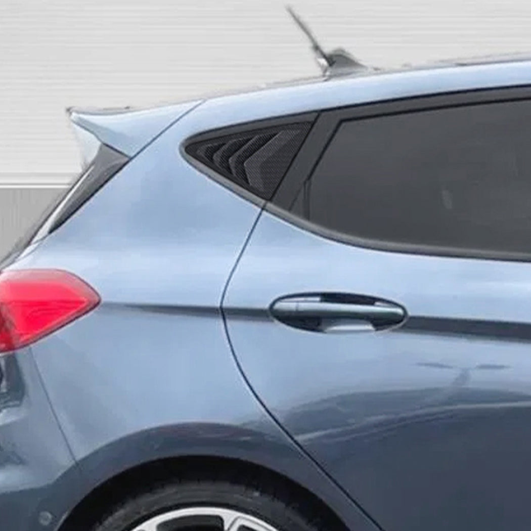 Gloss Black Window Louver Vents for Ford Fiesta B479 MK8 18-23