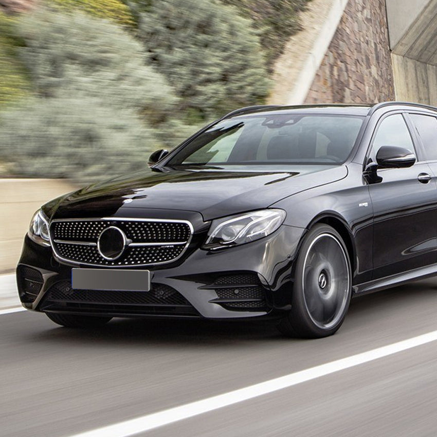 Gloss Black Front Bumper Trims for Mercedes Benz W213 C238 E Class AMG 16-20 - Carbon Factory