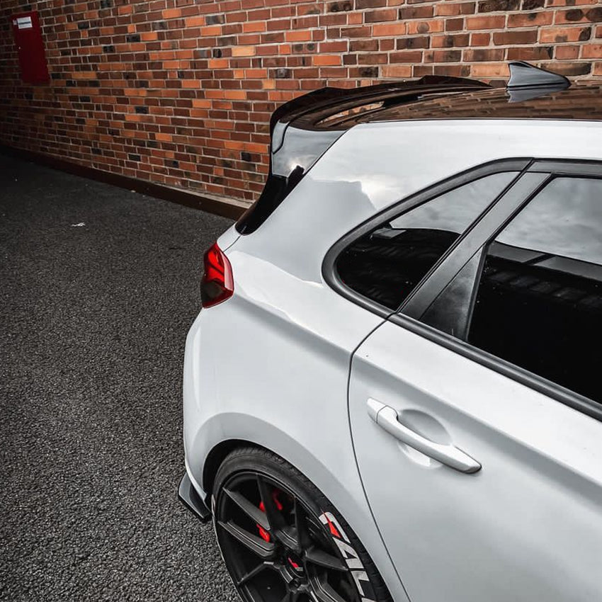 Gloss Black Roof Spoiler for Hyundai i30N MK3 MK3.5 17-24