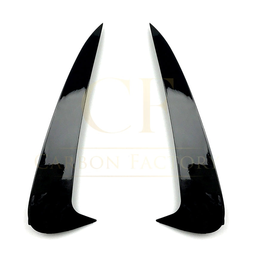 Gloss Black Rear Bumper Trims for Mercedes Benz W205 C Class Estate 15-21