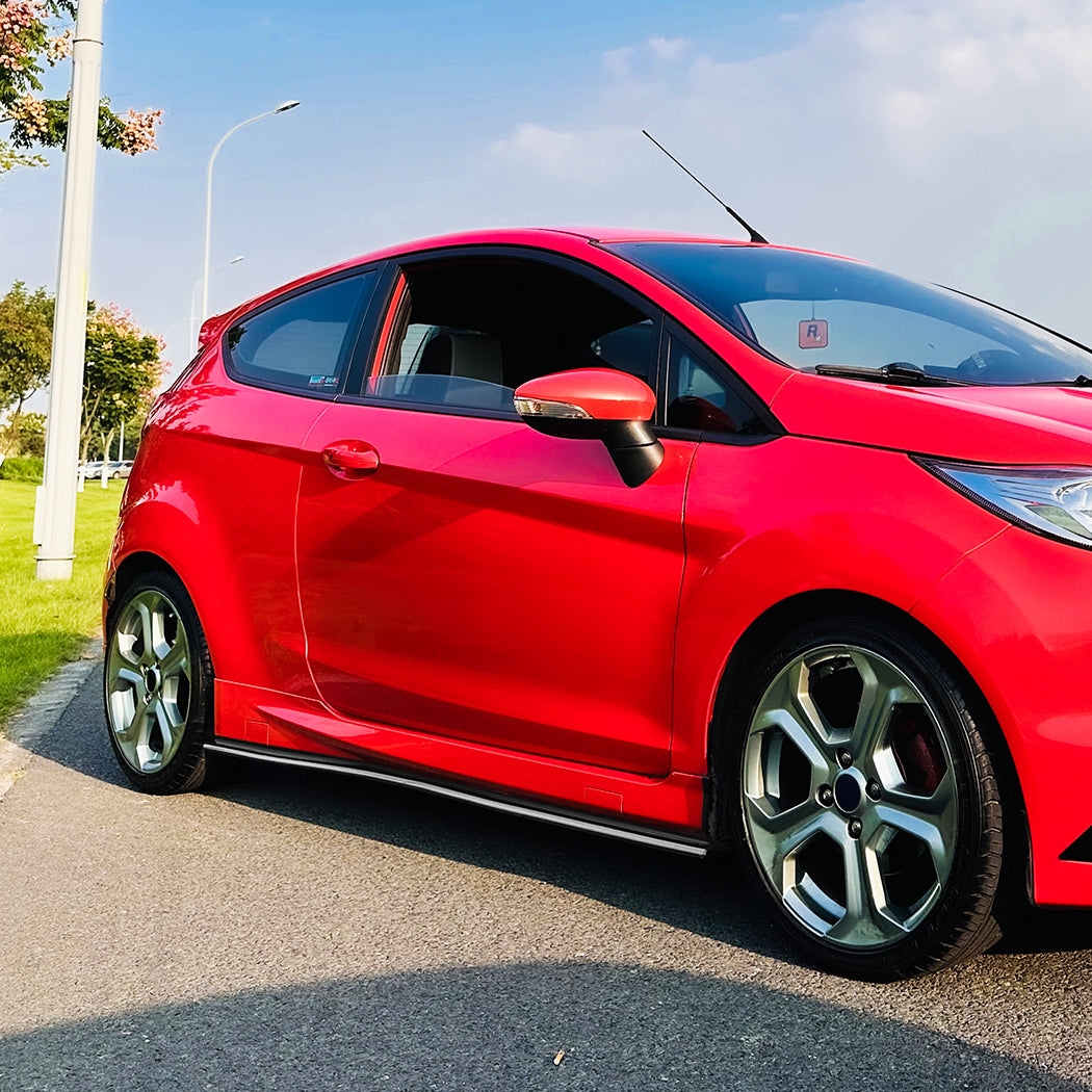 Gloss Black Side Skirts for Ford Fiesta ST B299 MK7 MK7 08-17