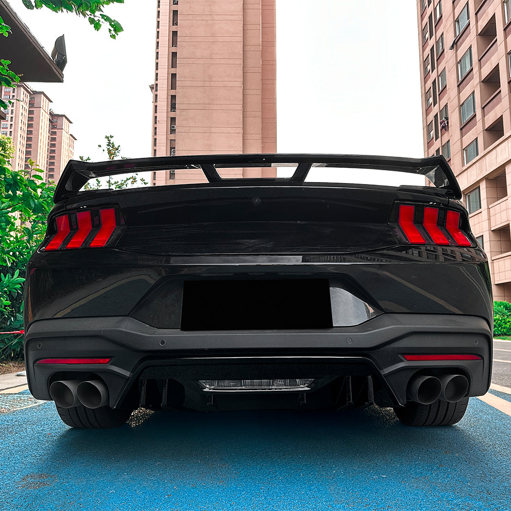 Gloss Black Rear Diffuser for Ford Mustang S650 MK7 24-Present