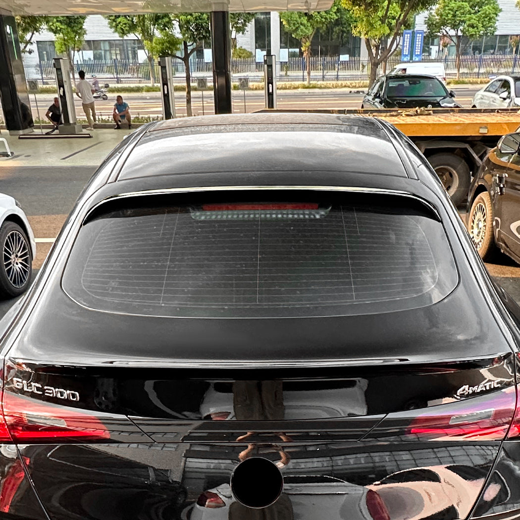 A Style Gloss Black Roof Spoiler for Mercedes Benz C254 GLC Coupe 23-26