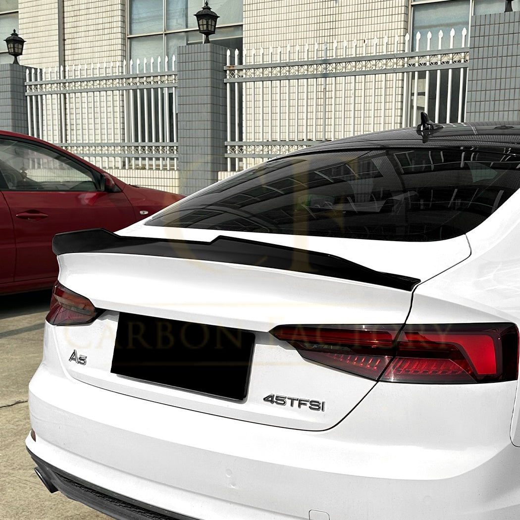 PSM Style Gloss Black Boot Spoiler for Audi B9 A5 S5 RS5 17-24 - Carbon Factory