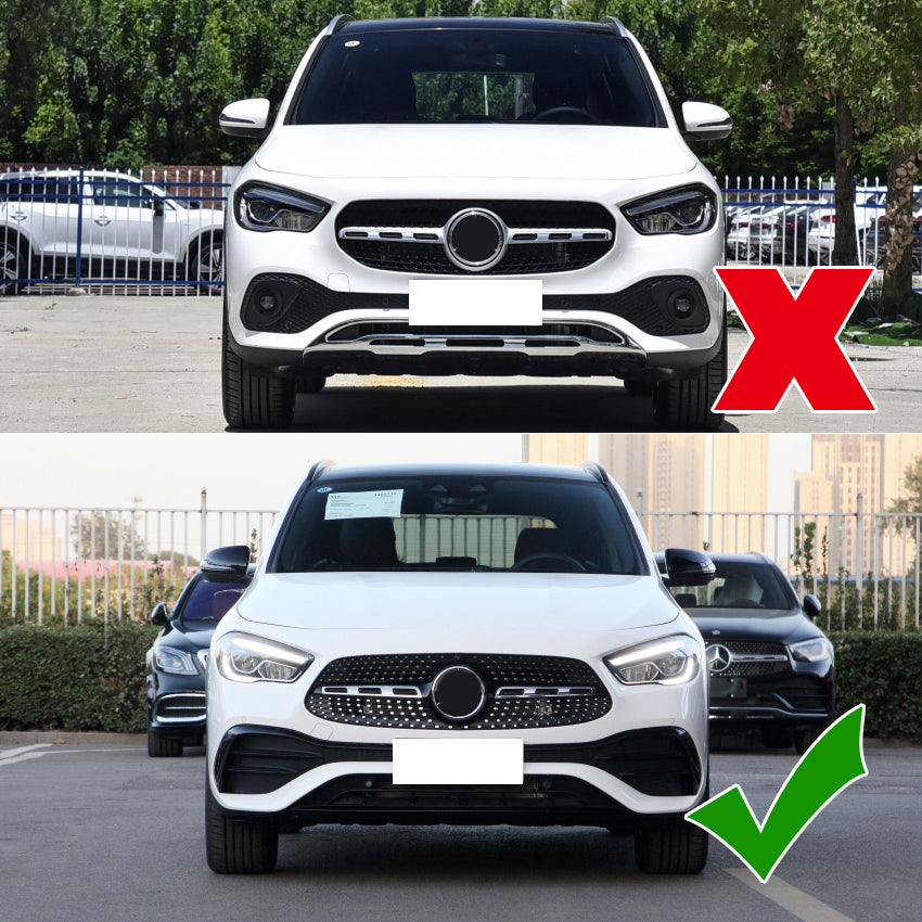 Gloss Black Rear Diffuser Extension for Mercedes Benz H247 GLA 20-Present