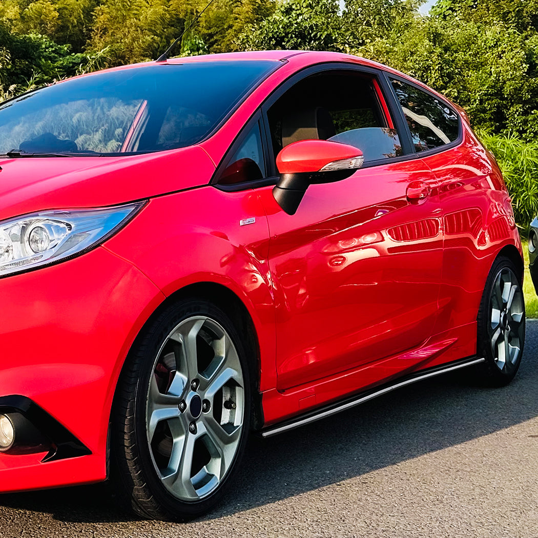 Gloss Black Side Skirts for Ford Fiesta ST B299 MK7 MK7 08-17