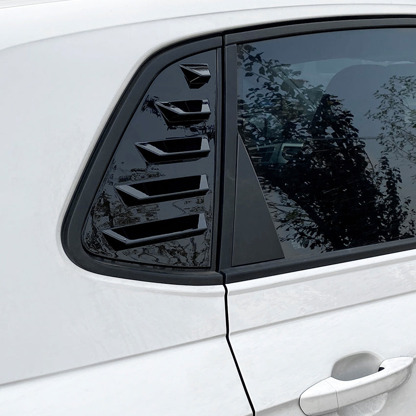 Gloss Black Window Louvers for VW Polo MK6 18-26