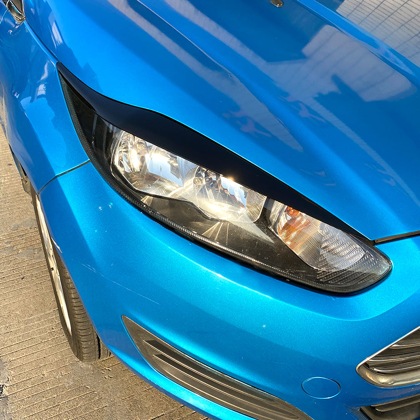 Gloss Black Headlight Trims for Ford Fiesta B299 MK7.5 13-17