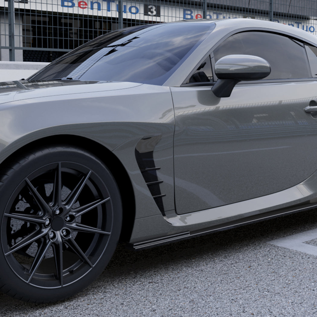 Gloss Black Side Fender Trims for Toyota GR86 22-26