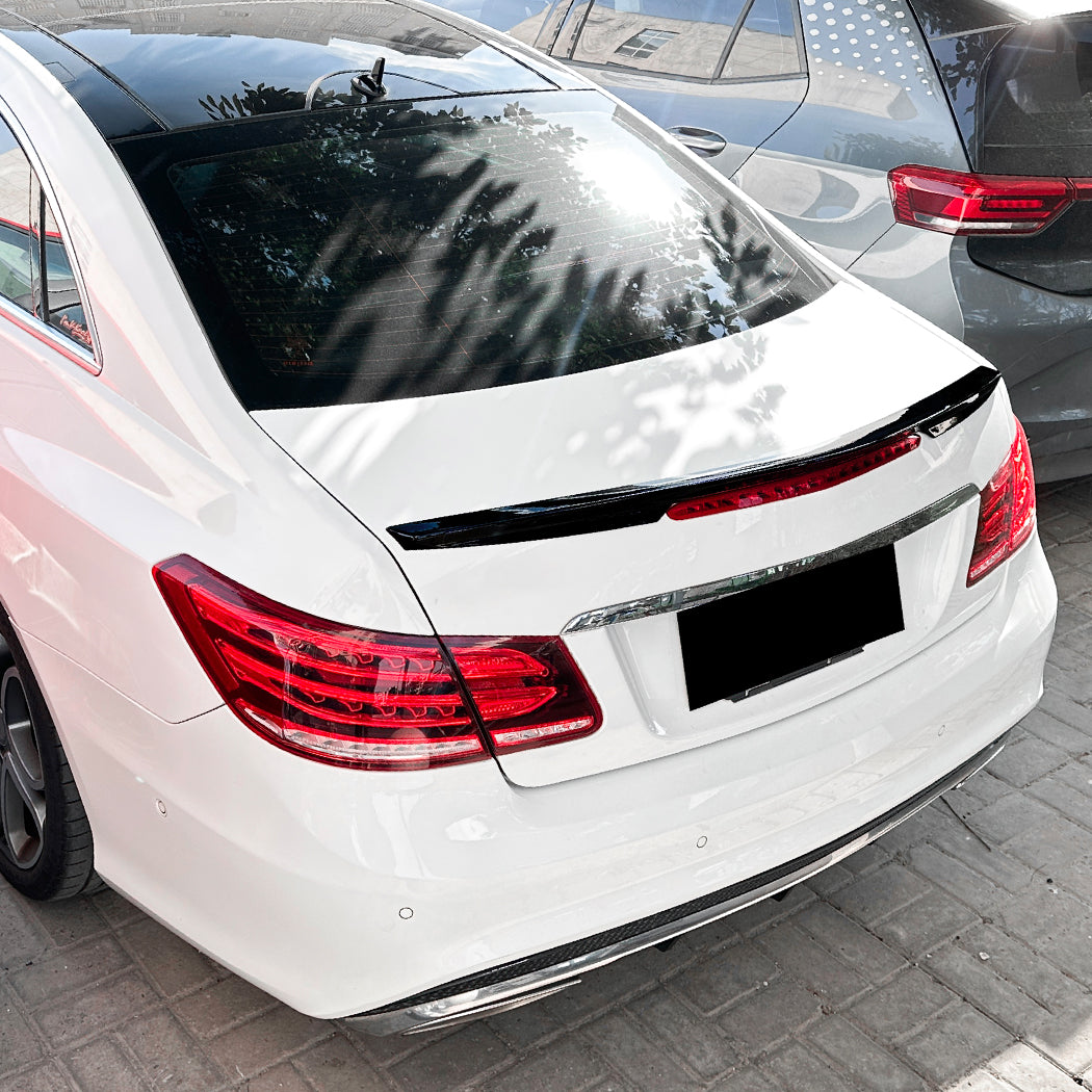 AMG Style Gloss Black Boot Spoiler for Mercedes Benz W212 E Class Coupe AMG 10-17 - Carbon Factory