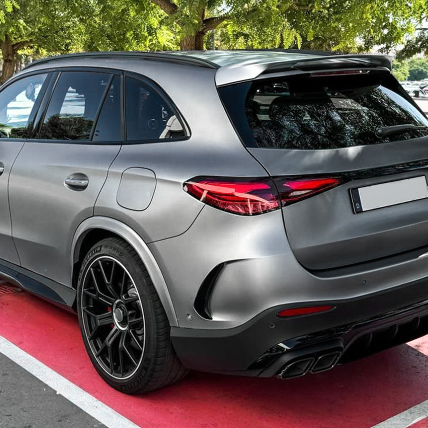 Gloss Black Rear Canards for Mercedes Benz X254 GLC SUV 23-26