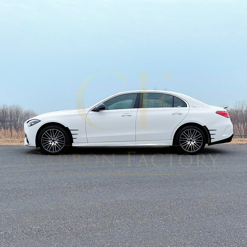 Gloss Black Wheel Fender Trims for Mercedes Benz W206 C Class 22-Present - Carbon Factory