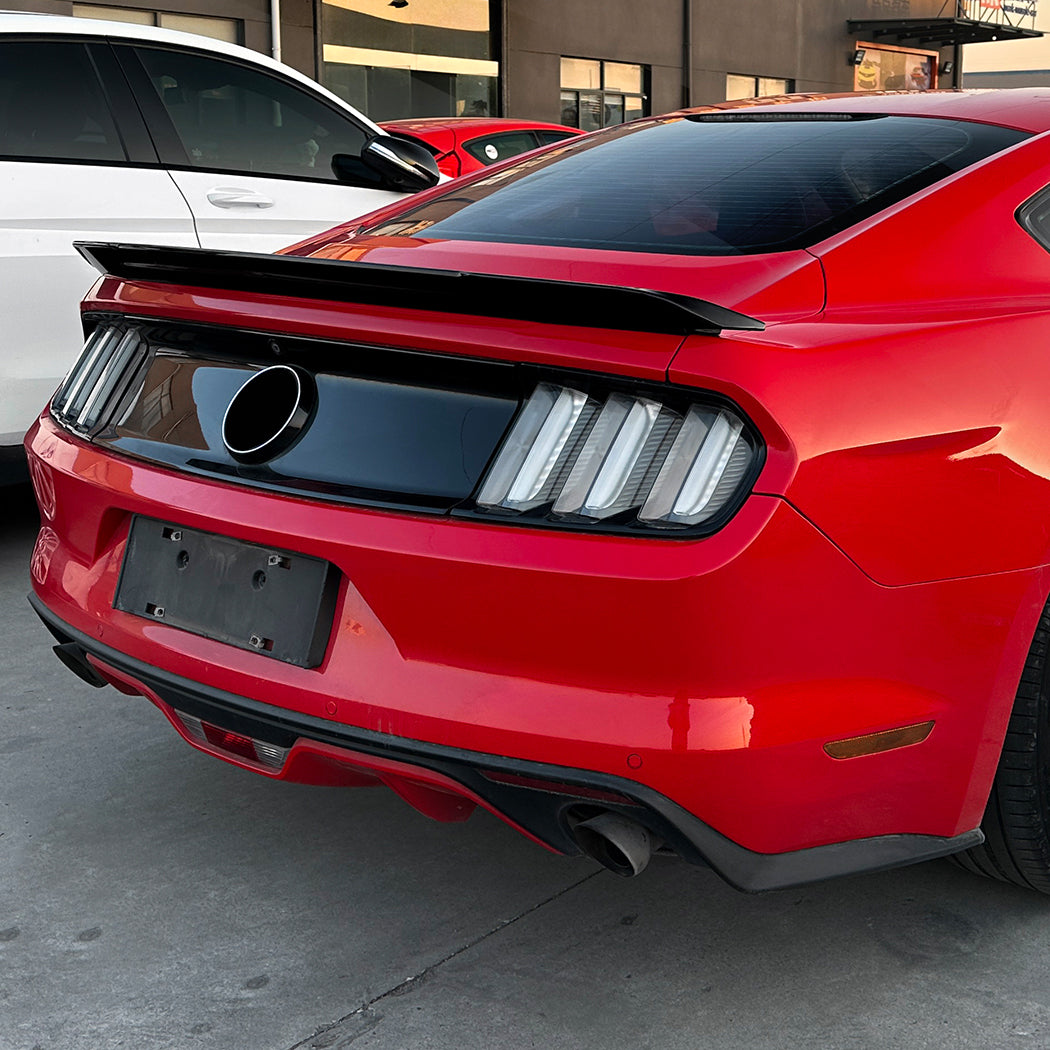 Gloss Black Boot Spoiler for Ford Mustang S550 MK6 15-23