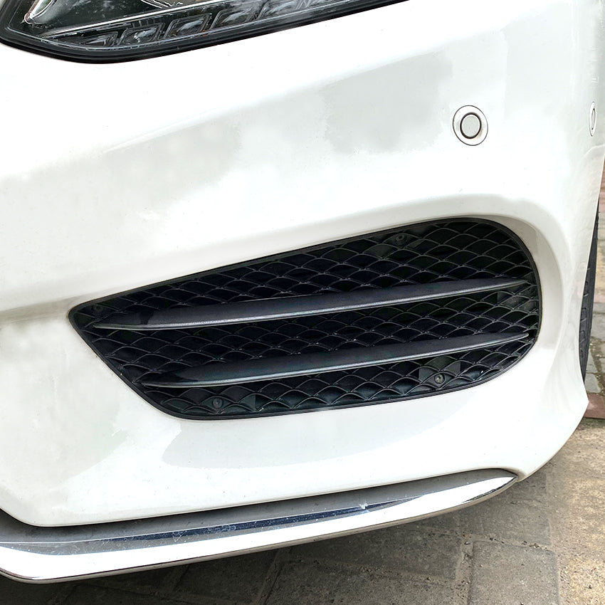 Gloss Black Front Bumper Grille for Mercedes Benz W212 E Class Saloon AMG 13-17 - Carbon Factory