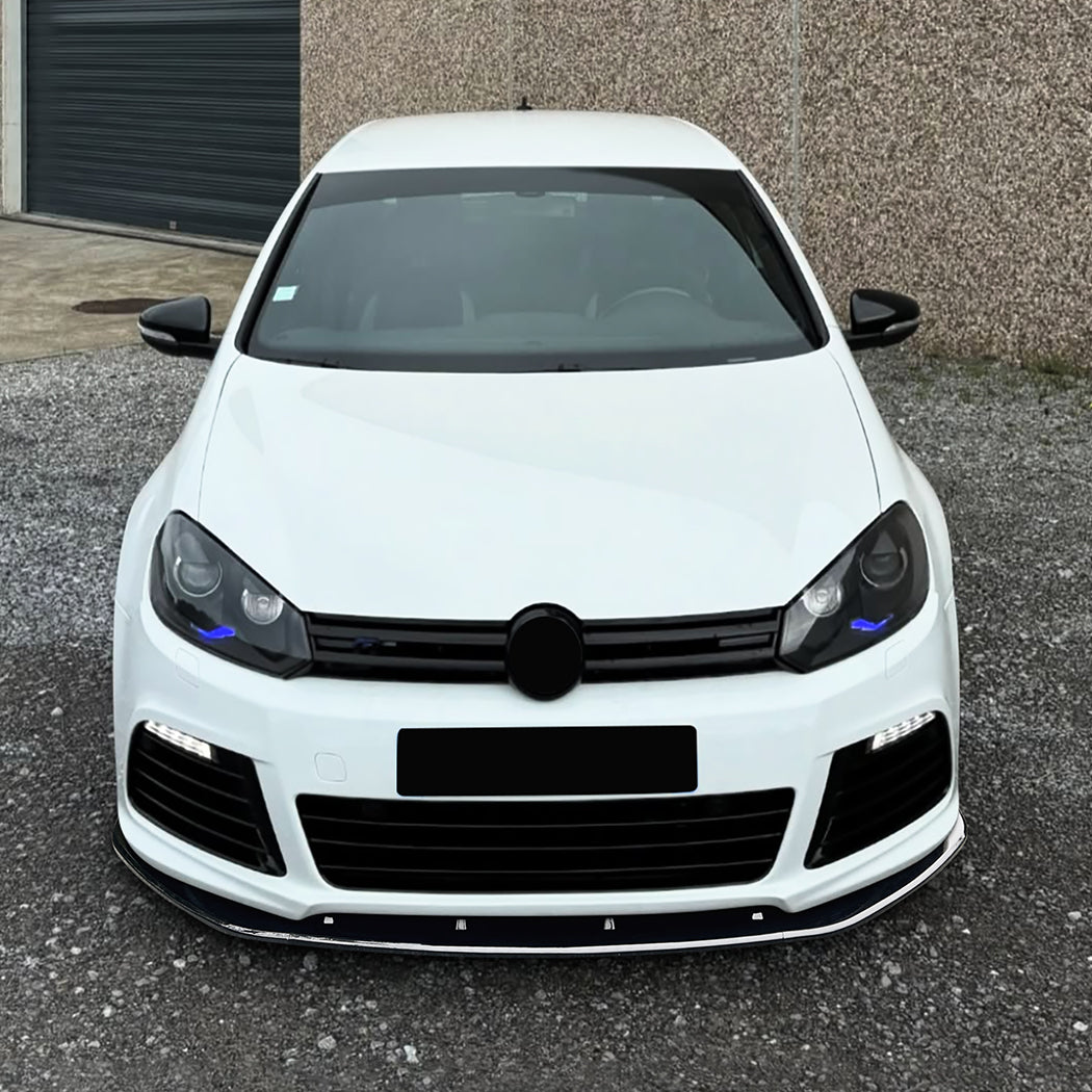 Gloss Black Front Splitter for VW Golf MK6 R 08-12